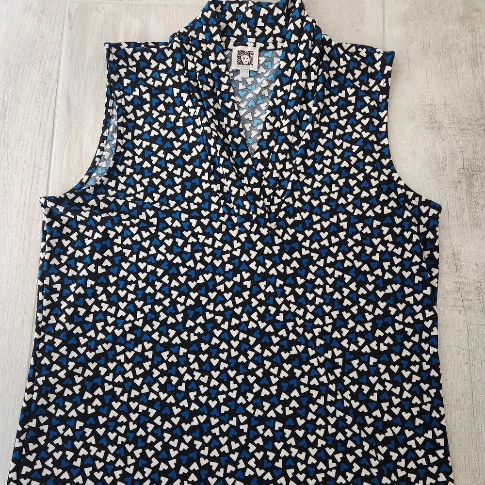 Ann Klein Size M Sleeveless Top